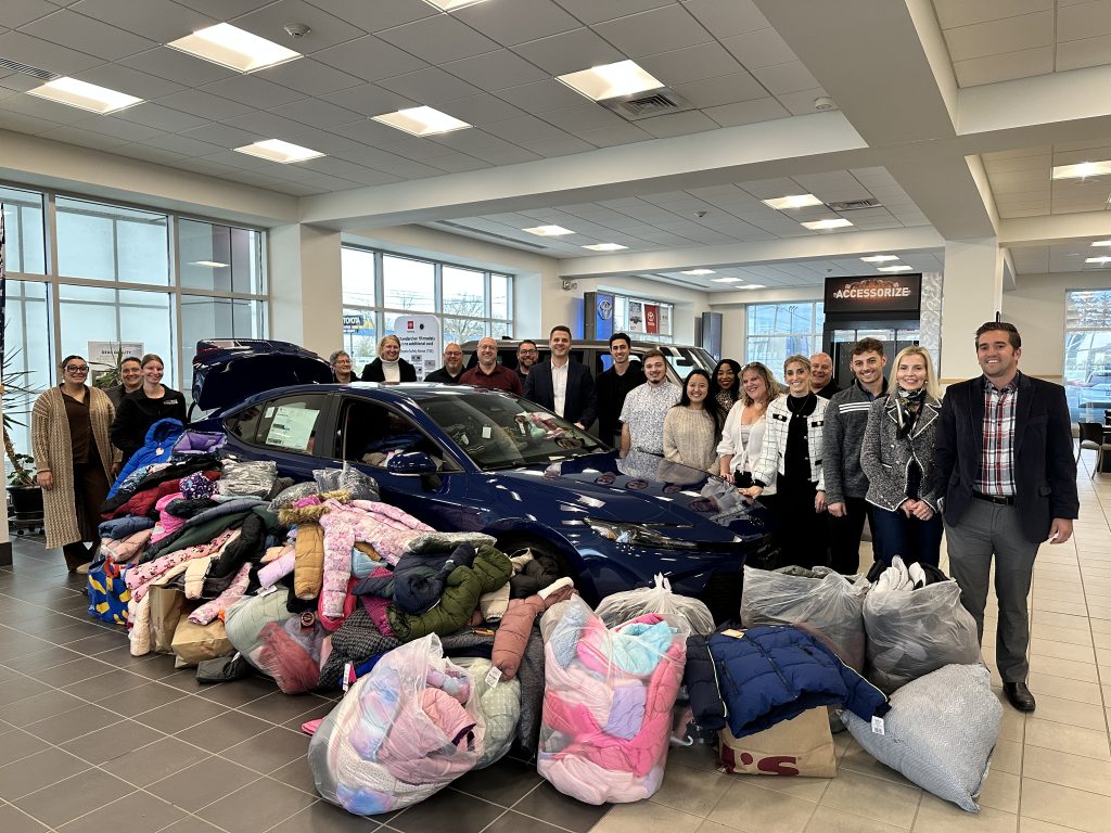 Steet Toyota of Yorkville Employees at the 2024 Coats for Kids Coat Drive 
