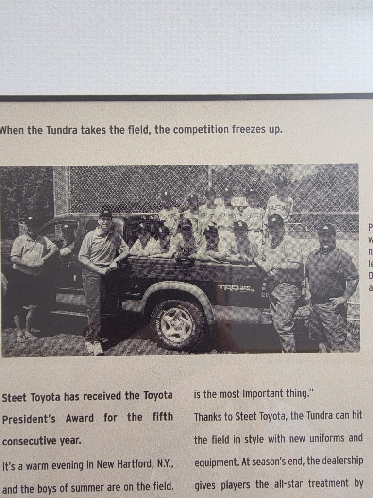 Steet Toyota Team from when Joe Steet Jr. played