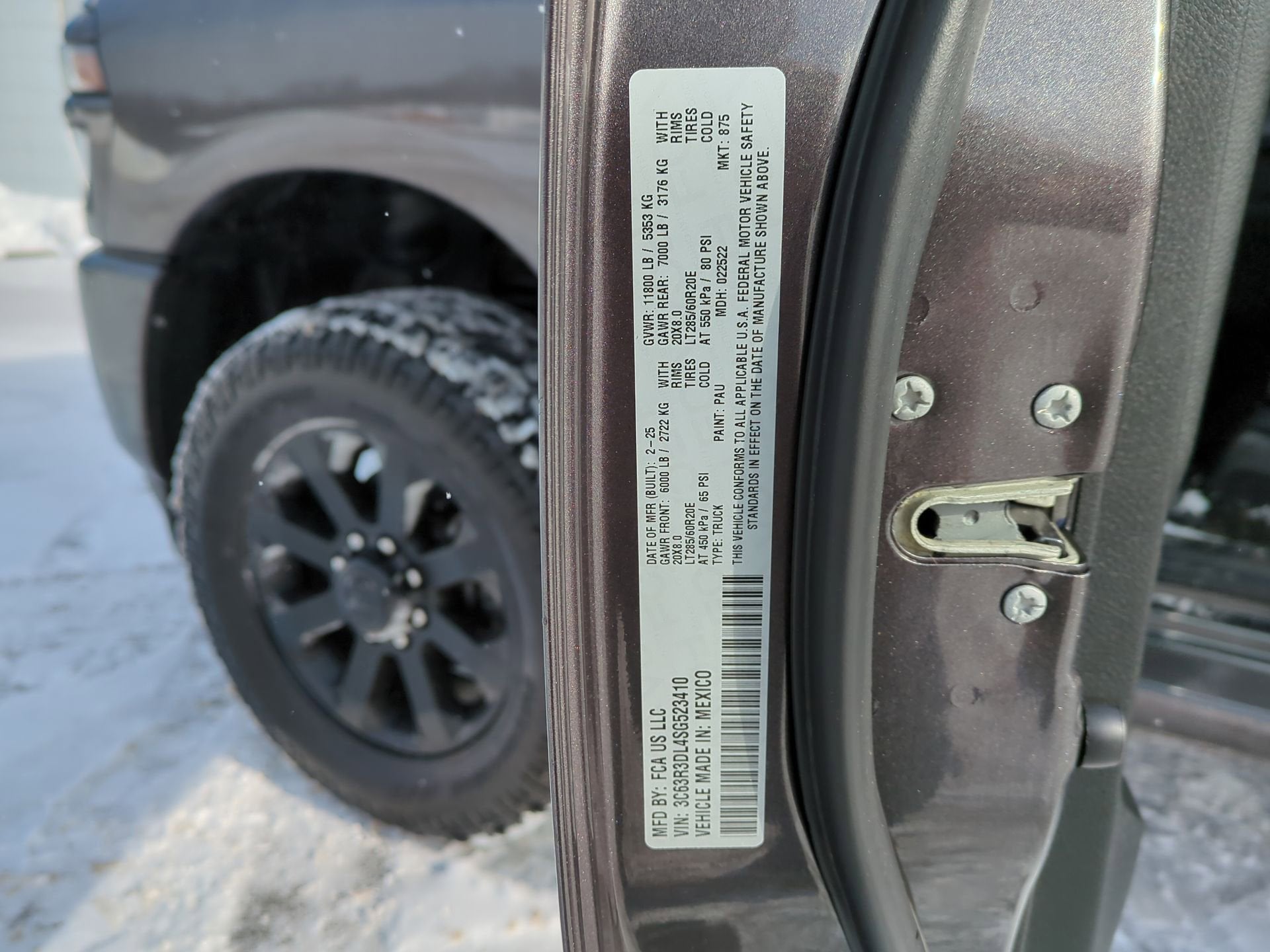 2025 RAM 3500 Big Horn Crew Cab 4x4 6'4" Box