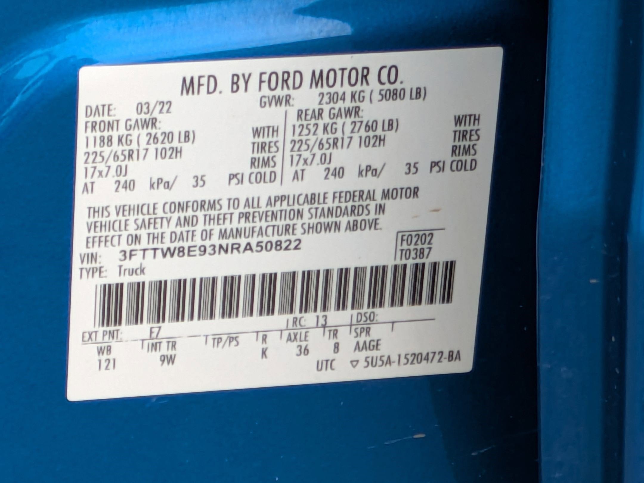 2022 Ford Maverick XL