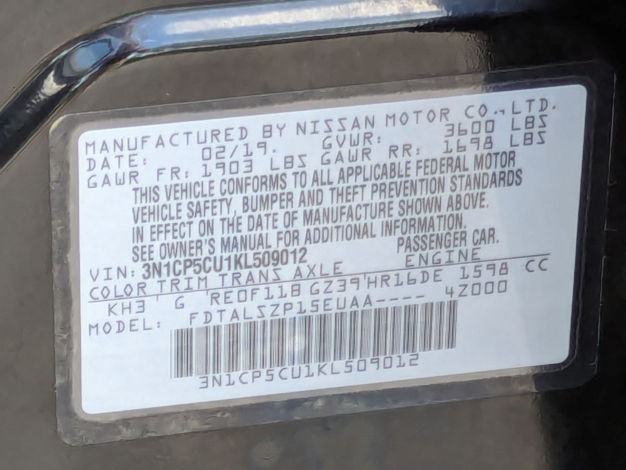 2019 Nissan Kicks SV