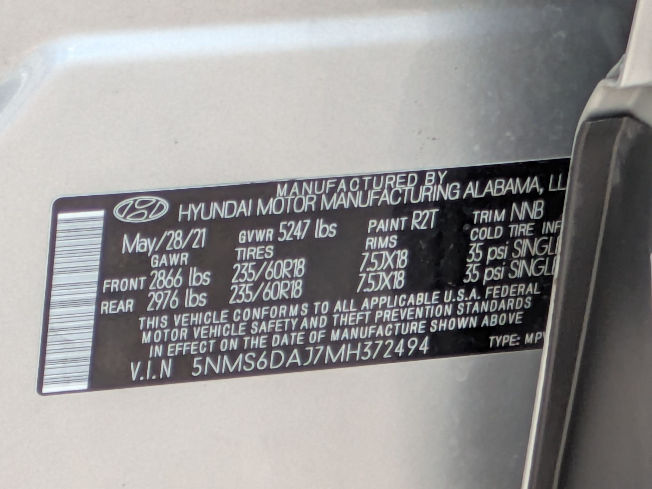 2021 Hyundai Santa Fe SEL