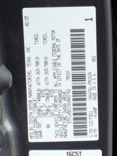 2025 Toyota Tundra 4WD SR5