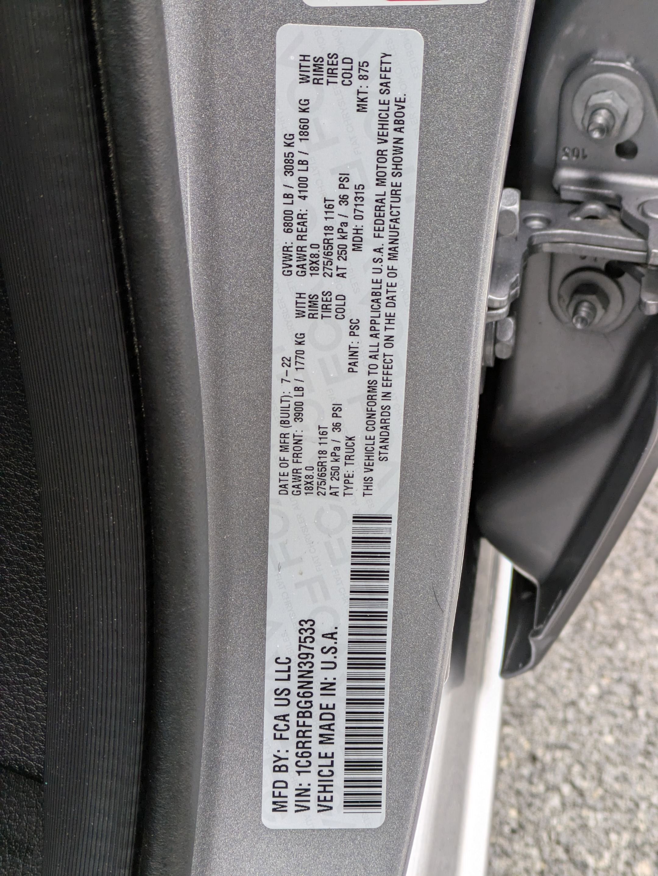 2022 RAM 1500 Big Horn