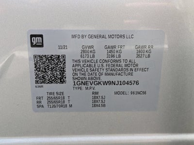 2022 Chevrolet Traverse LT Cloth
