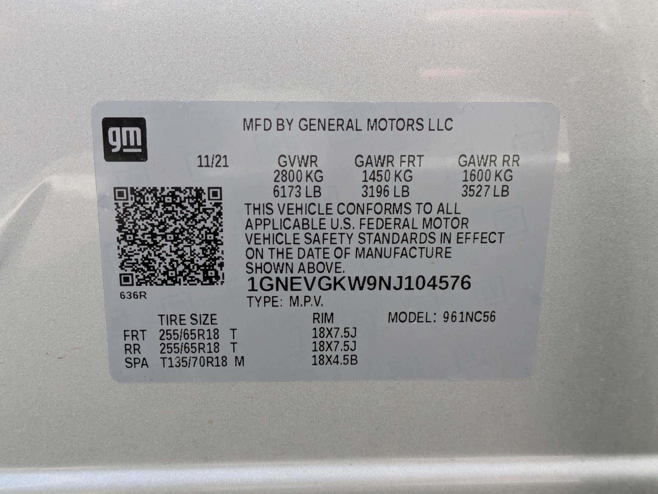 2022 Chevrolet Traverse LT Cloth