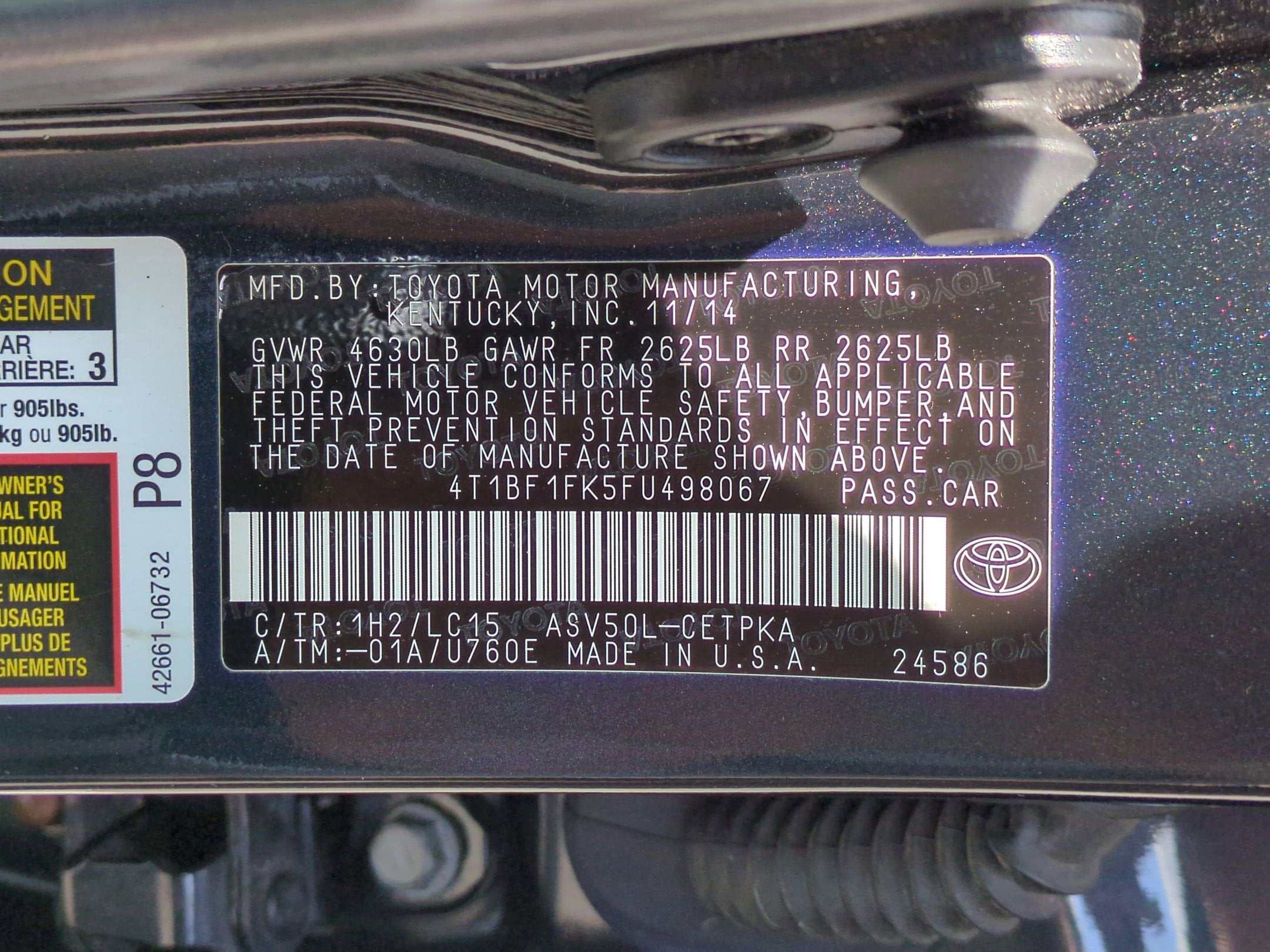 2015 Toyota Camry Base