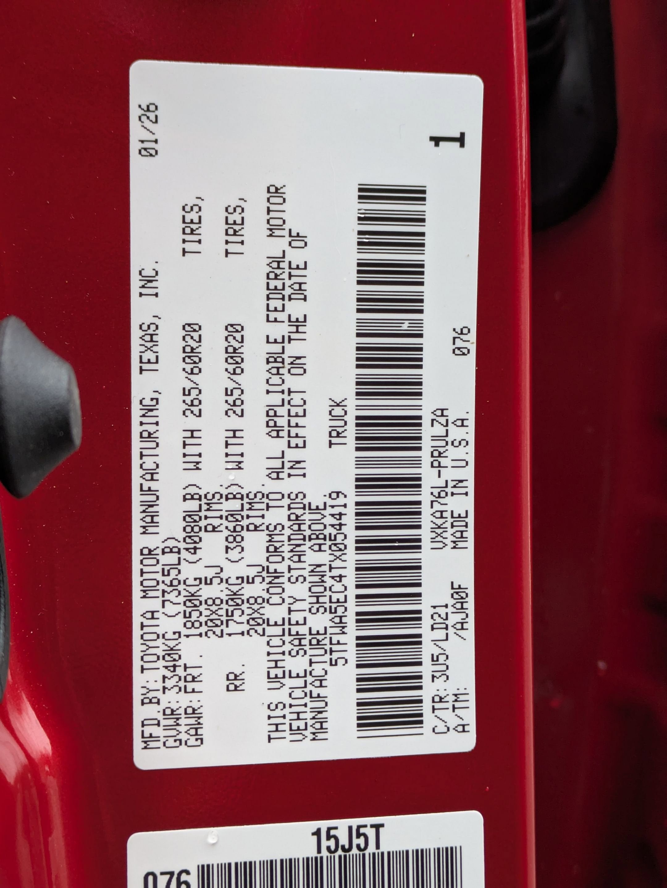 2026 Toyota Tundra 4WD Limited