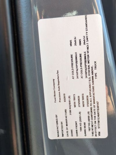 2019 Ford F-150 XL
