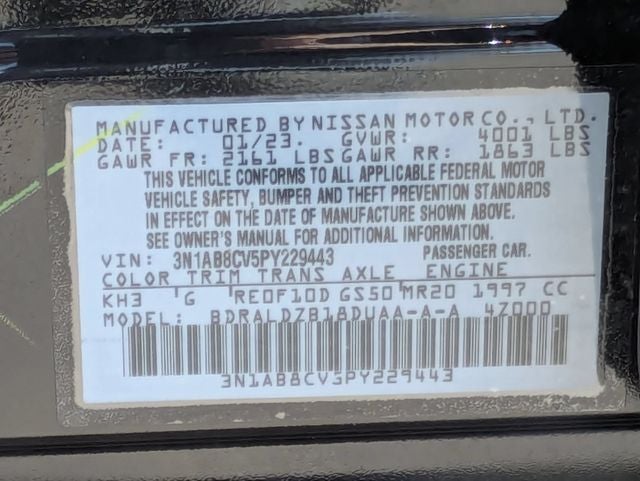 2023 Nissan Sentra SV