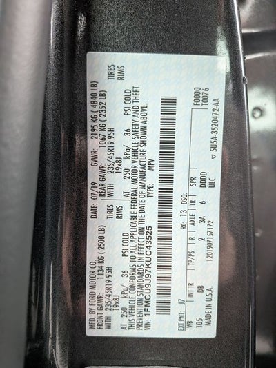 2019 Ford Escape Titanium