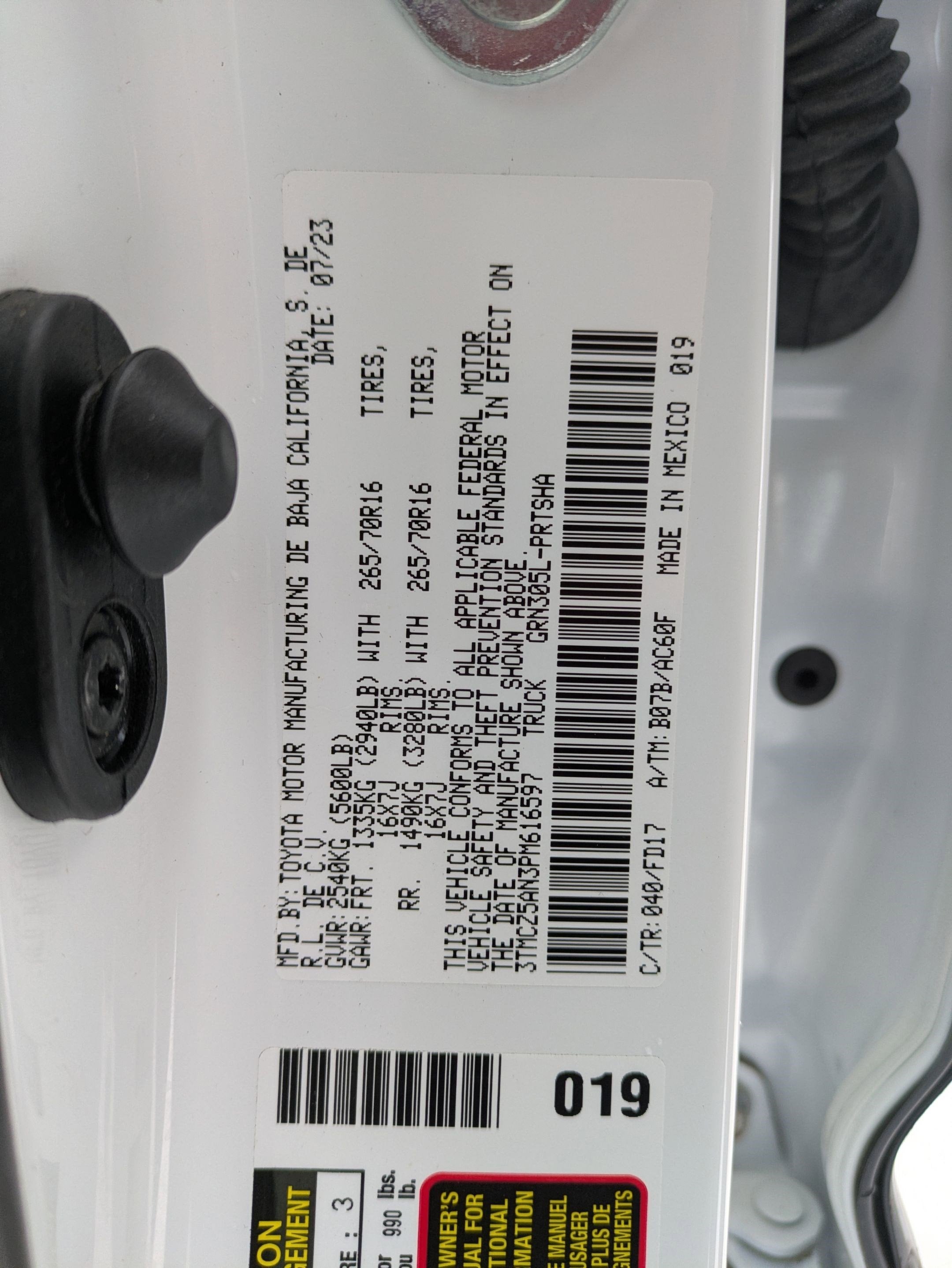 2023 Toyota Tacoma TRD Off-Road V6