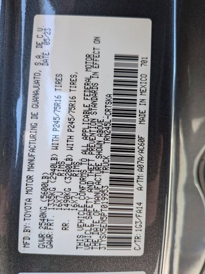 2023 Toyota Tacoma SR