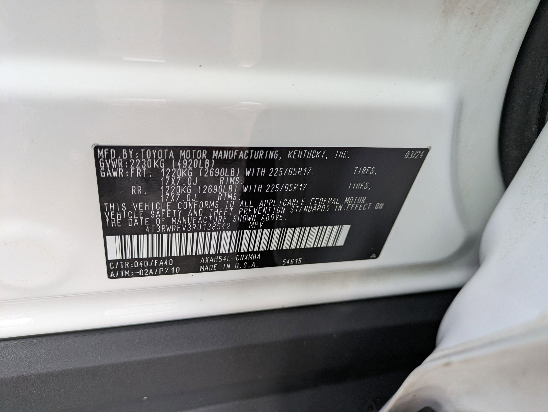 2024 Toyota RAV4 Hybrid XLE w/ Convenience & Cold Weather Pkg