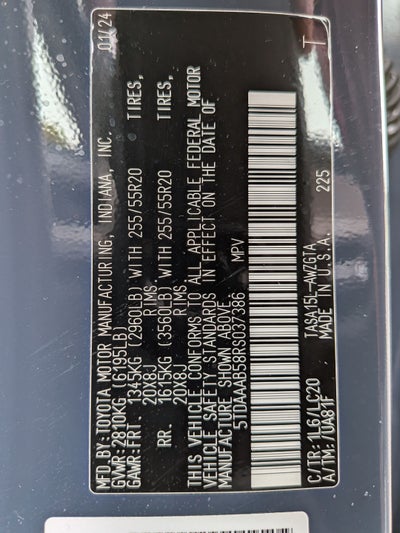 2024 Toyota Grand Highlander Limited