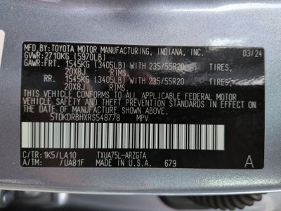 2024 Toyota Highlander Platinum