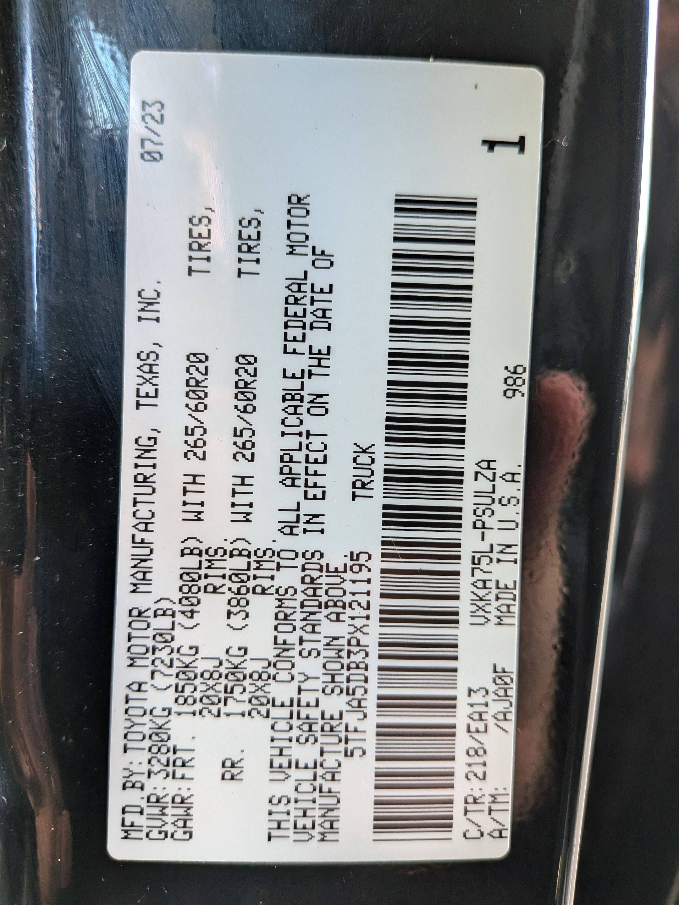 2023 Toyota Tundra Limited w/ LTD Power Pkg