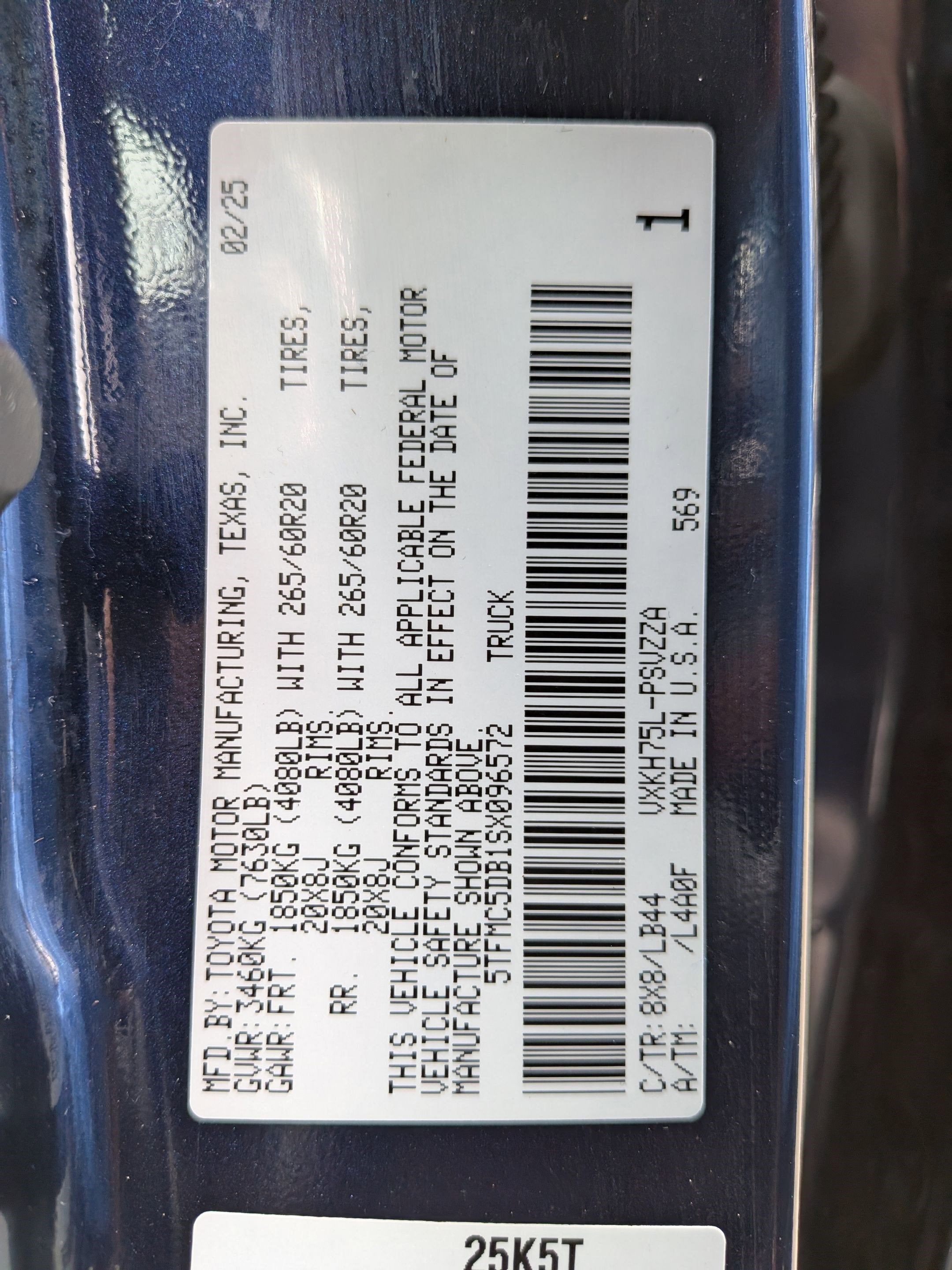 2025 Toyota Tundra Hybrid 1794 Edition