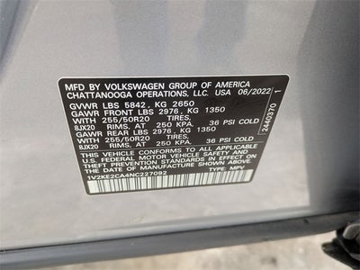 2022 Volkswagen Atlas Cross Sport 3.6L V6 SE w/Technology