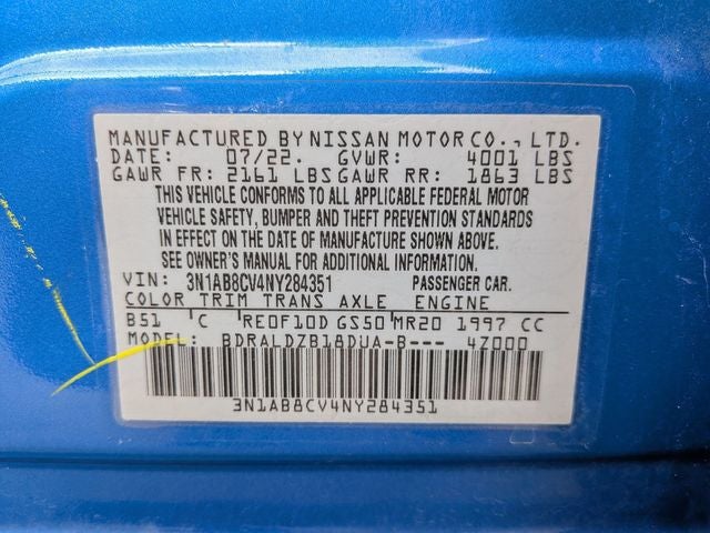 2022 Nissan Sentra SV