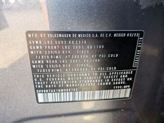 2022 Volkswagen Tiguan 2.0T SE R-Line Black