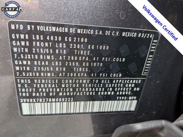 2024 Volkswagen Taos 1.5T S