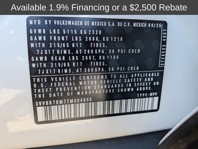 2026 Volkswagen Tiguan 2.0T S