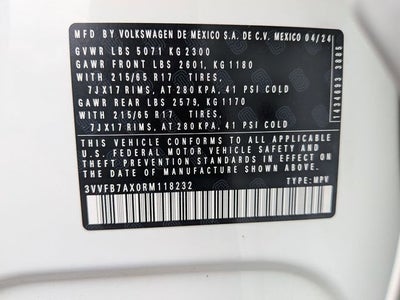 2024 Volkswagen Tiguan 2.0T S