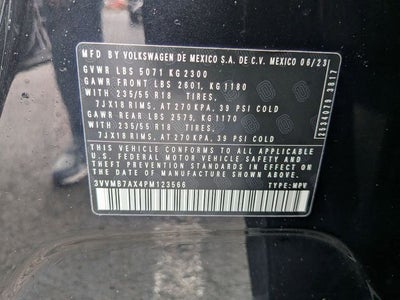 2023 Volkswagen Tiguan 2.0T SE