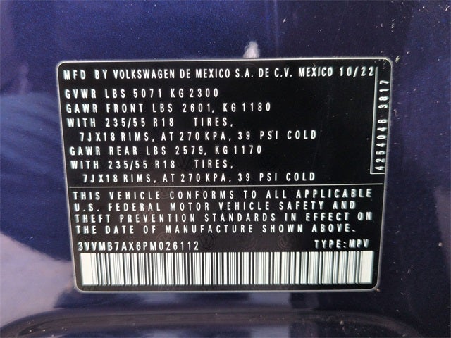 2023 Volkswagen Tiguan 2.0T SE