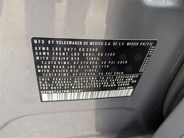 2024 Volkswagen Tiguan 2.0T SE