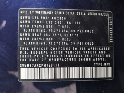 2023 Volkswagen Tiguan 2.0T SE