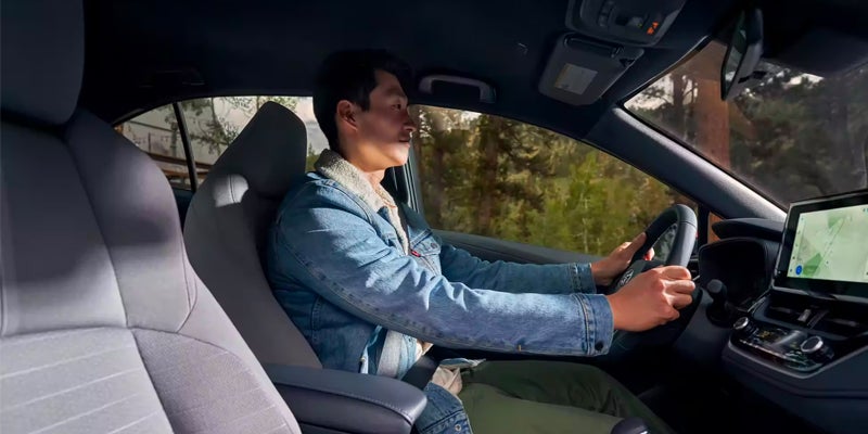Interior image of a 2024 Toyota Corolla front seat