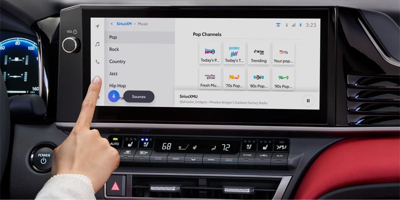 Interior image of 2025 Toyota Camry dashboard