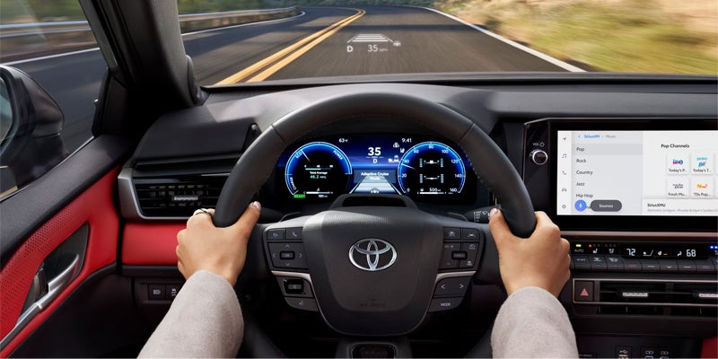 Interior image of 2025 Toyota Camry dashboard