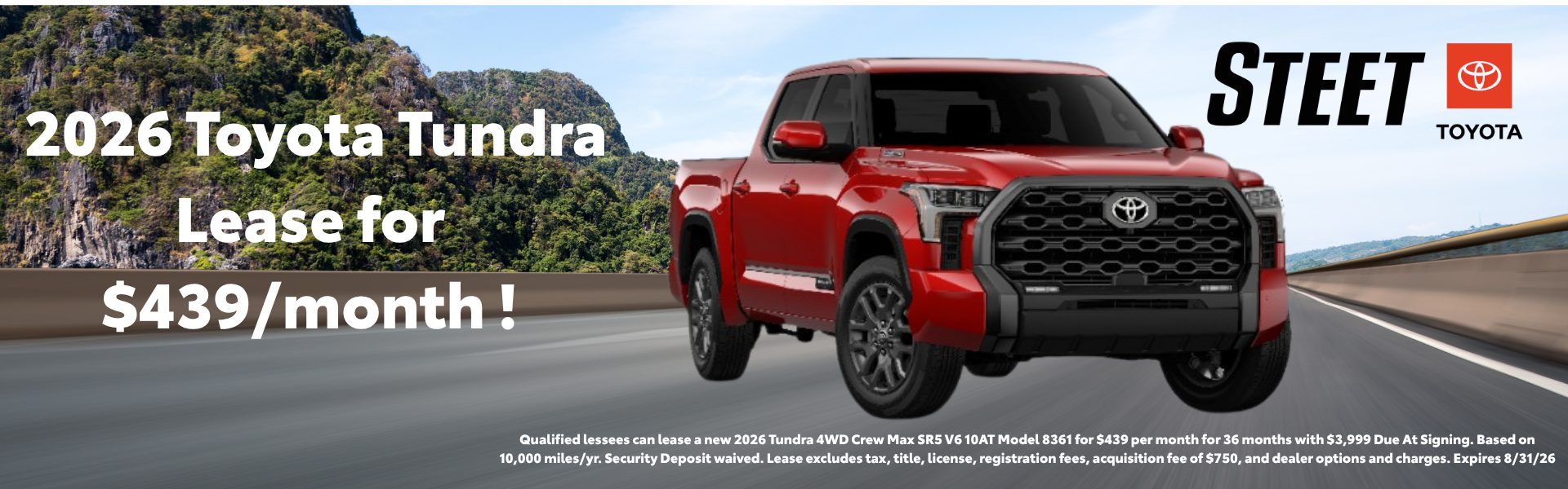 August 2026 Tundra Lease Offer